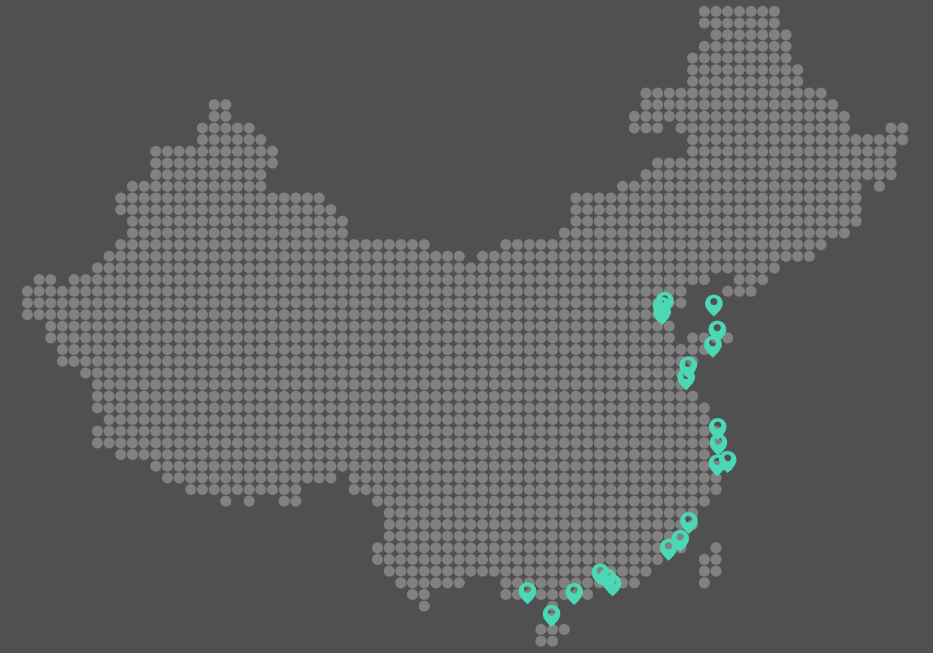 China Ports Map